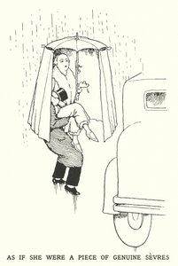 Som om hun var et stykke ekte sevres (litho) av William Heath Robinson