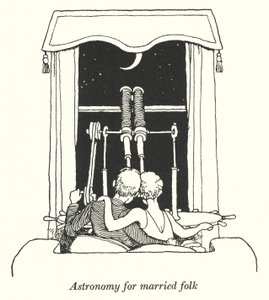Astronomi for gifte folk (litho) av William Heath Robinson