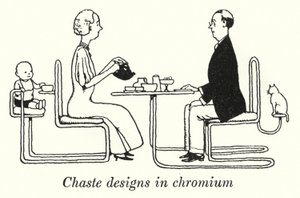 Kyske design i krom (litho) av William Heath Robinson