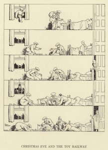 Julaften og lekejernbanen av William Heath Robinson