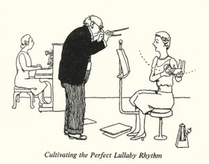 Å dyrke den perfekte vuggeviserytmen (litho) av William Heath Robinson