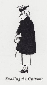 Unngå tollvesenet (litho) av William Heath Robinson