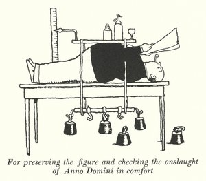 For å bevare figuren og sjekke angrepet til Anno Domini i komfort (litho) av William Heath Robinson