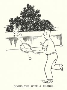 Gi kona en sjanse (litho) av William Heath Robinson