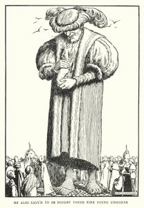 Han fikk også kjøpt tre fine unge enhjørninger (litho) av William Heath Robinson