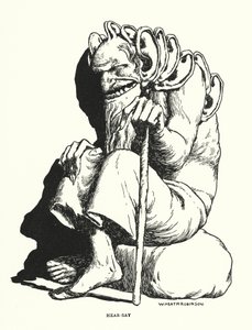 Hør-si (litho) av William Heath Robinson