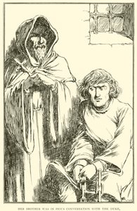 Broren hennes var i from samtale med hertugen av William Heath Robinson