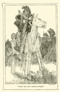 Illustrasjon for Don Quixote (litho) av William Heath Robinson