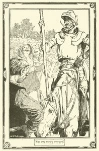 Illustrasjon for Don Quixote (litho) av William Heath Robinson