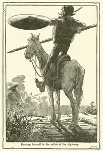 Illustrasjon for Don Quixote (litho) av William Heath Robinson