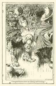 Illustrasjon for Don Quixote (litho) av William Heath Robinson