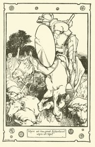 Illustrasjon for Don Quixote (litho) av William Heath Robinson