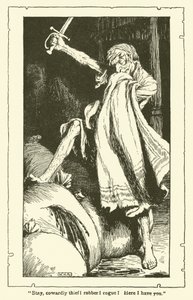 Illustrasjon for Don Quixote (litho) av William Heath Robinson