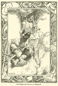 Illustrasjon for Don Quixote (litho) av William Heath Robinson