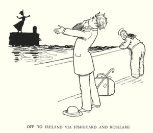 Illustrasjon for Railway Ribaldry av W Heath Robinson (litho) av William Heath Robinson