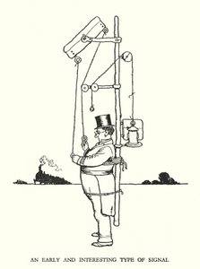 Illustrasjon for Railway Ribaldry av W Heath Robinson (litho) av William Heath Robinson