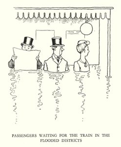 Illustrasjon for Railway Ribaldry av W Heath Robinson (litho) av William Heath Robinson
