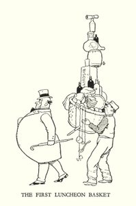Illustrasjon for Railway Ribaldry av W Heath Robinson (litho) av William Heath Robinson
