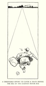 Illustrasjon for Railway Ribaldry av W Heath Robinson (litho) av William Heath Robinson