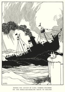 Illustrasjon for Railway Ribaldry av W Heath Robinson (litho) av William Heath Robinson