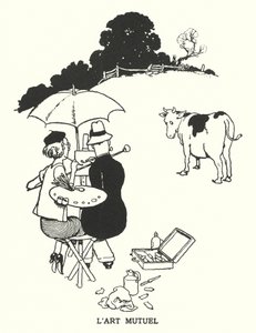 Gjensidig kunst (litho) av William Heath Robinson