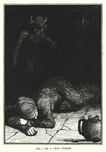 Å, jeg er en død kvinne (litho) av William Heath Robinson