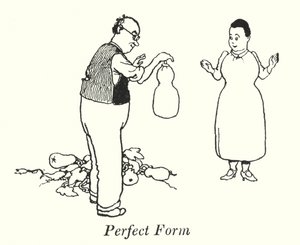 Perfekt form (litho) av William Heath Robinson
