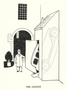 The Garage (litho) av William Heath Robinson