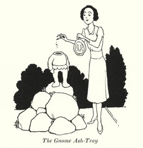 The Gnome Ask-Tray (litho) av William Heath Robinson