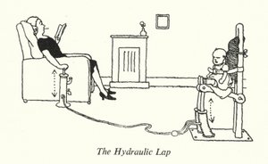 Den hydrauliske runden (litho) av William Heath Robinson
