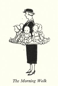 The Morning Walk (litho) av William Heath Robinson