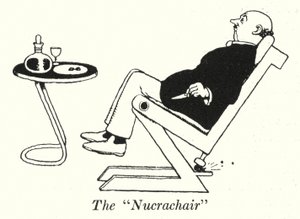 "Nucrachair" (litho) av William Heath Robinson