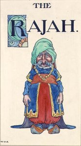 The Rajah (akvarell på papir) av William Heath Robinson