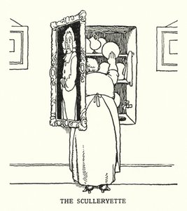 The Sculleryette (litho) av William Heath Robinson