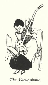 Vakuofonen (litho) av William Heath Robinson