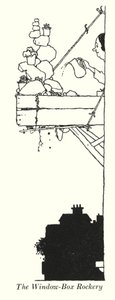 The Window-Box Rockery (litho) av William Heath Robinson