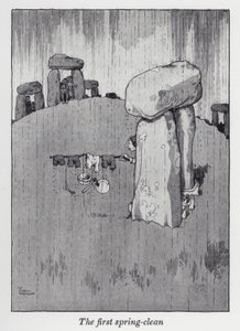 Den første vårrengjøringen (litho) av William Heath Robinson