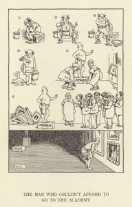 Mannen som ikke hadde råd til å gå på akademiet av William Heath Robinson