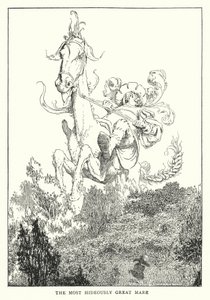 Den mest fryktelig flotte hoppen (litho) av William Heath Robinson