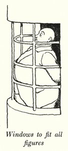 Vinduer som passer til alle figurer (litho) av William Heath Robinson