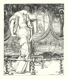 The Lady of Shalott (gravering)
