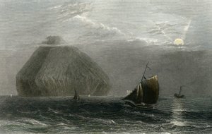 Ailsa Craig, gravert av J. T. Willmore (håndfarget gravering)