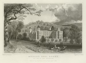 Audley End, Essex, setet til Lord Braybrooke av William Henry Bartlett