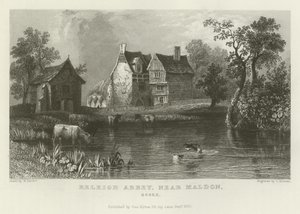 Beeleigh Abbey, nær Maldon, Essex av William Henry Bartlett