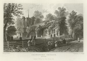 Chingford kirke, Essex av William Henry Bartlett