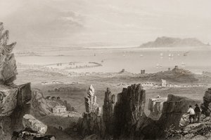 Dublin Bay fra Kingstown Quarries, fra 