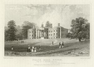 Felix Hall, Essex, sete for C C Western, Esquire, MP av William Henry Bartlett