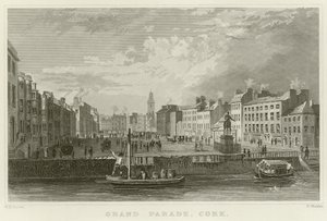 Grand Parade i Cork av William Henry Bartlett