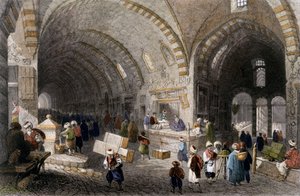 Great Avenue i Tchartchi, 1850 (farget akvatint) av William Henry Bartlett