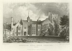Horeham Hall, nær Thaxted, Essex av William Henry Bartlett